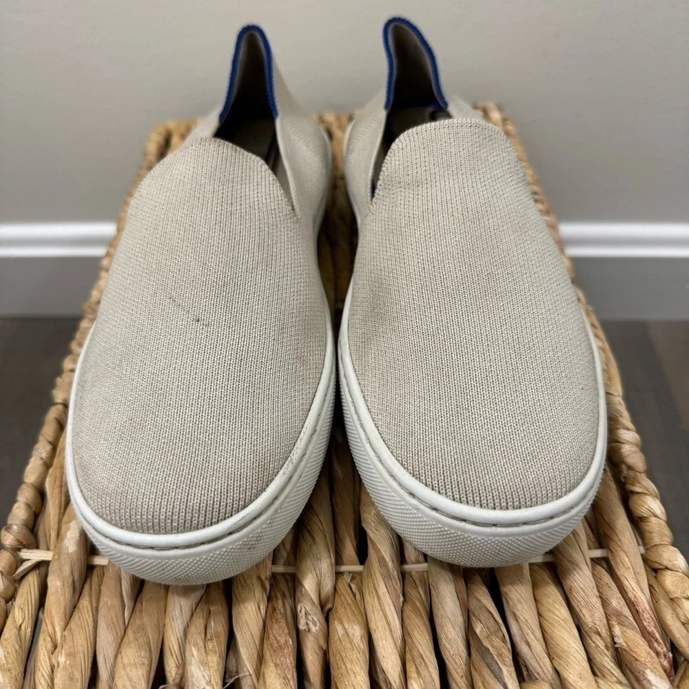 Rothy's Cream‎ The Original Slip On Flat Casual Shoe 6